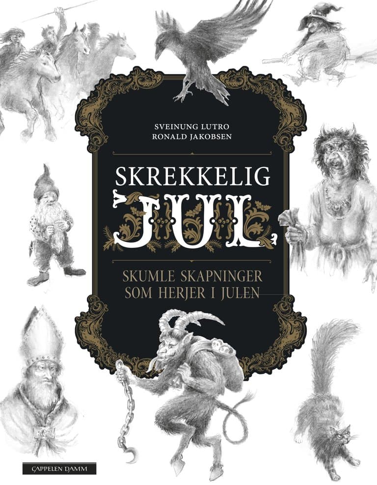 Omslag Skrekkelig jul av Sveinung Lutro (Innbundet)