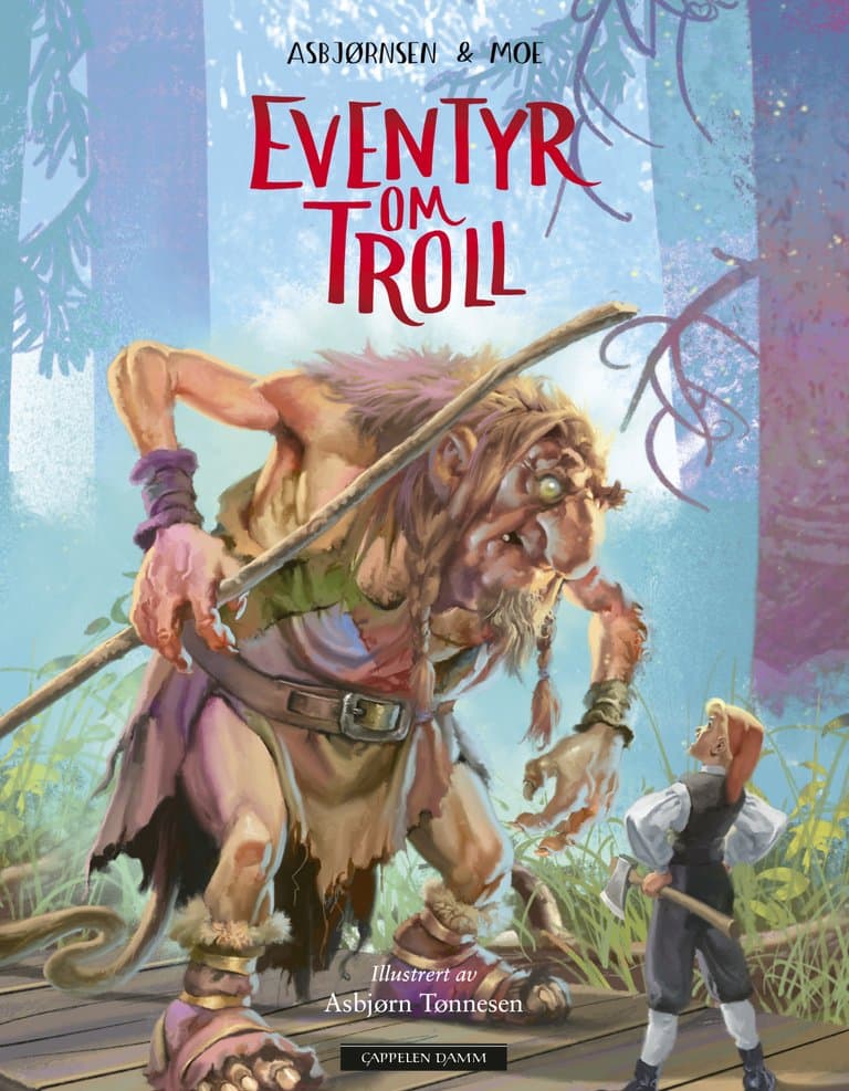 Omslag Eventyr om troll av Asbjørnsen og Moe (Innbundet)