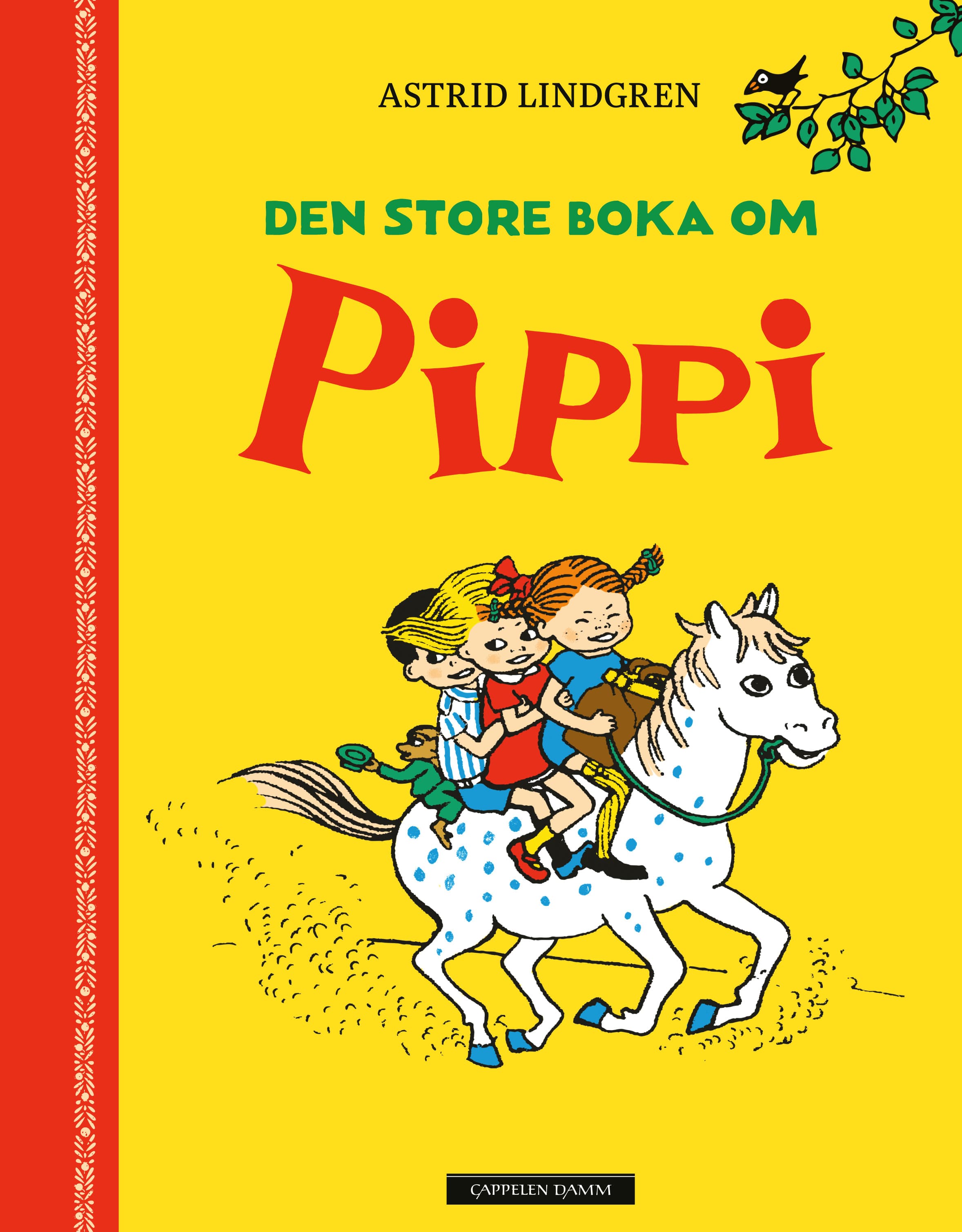 Omslag Den store boka om Pippi av Astrid Lindgren (Innbundet)