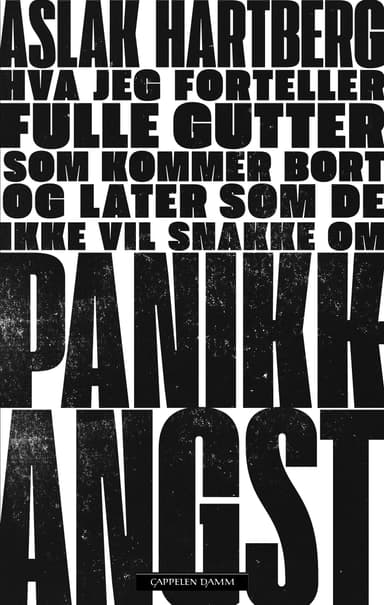 Hva jeg forteller fulle gutter som kommer bort og later som de ikke vil snakke om panikkkangst...
