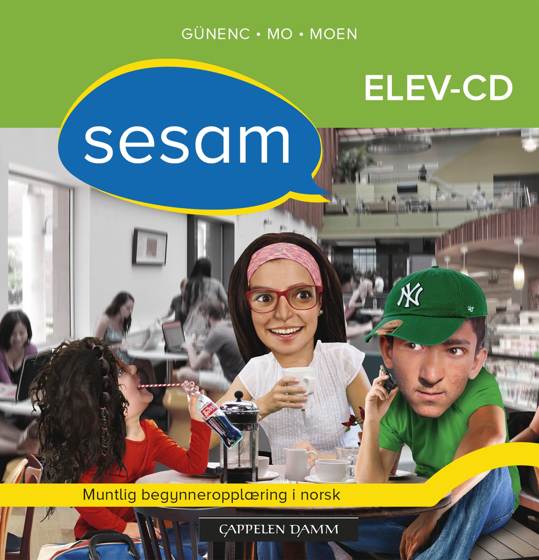 Omslag Sesam Elev-CD av Bente Sæter Günenc, Jorunn Mo og Solgunn Hjalming Moen (Eske)