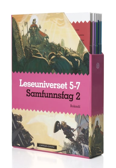 Omslag av "Leseuniverset 5-7 Samfunnsfag 2 (boks)"