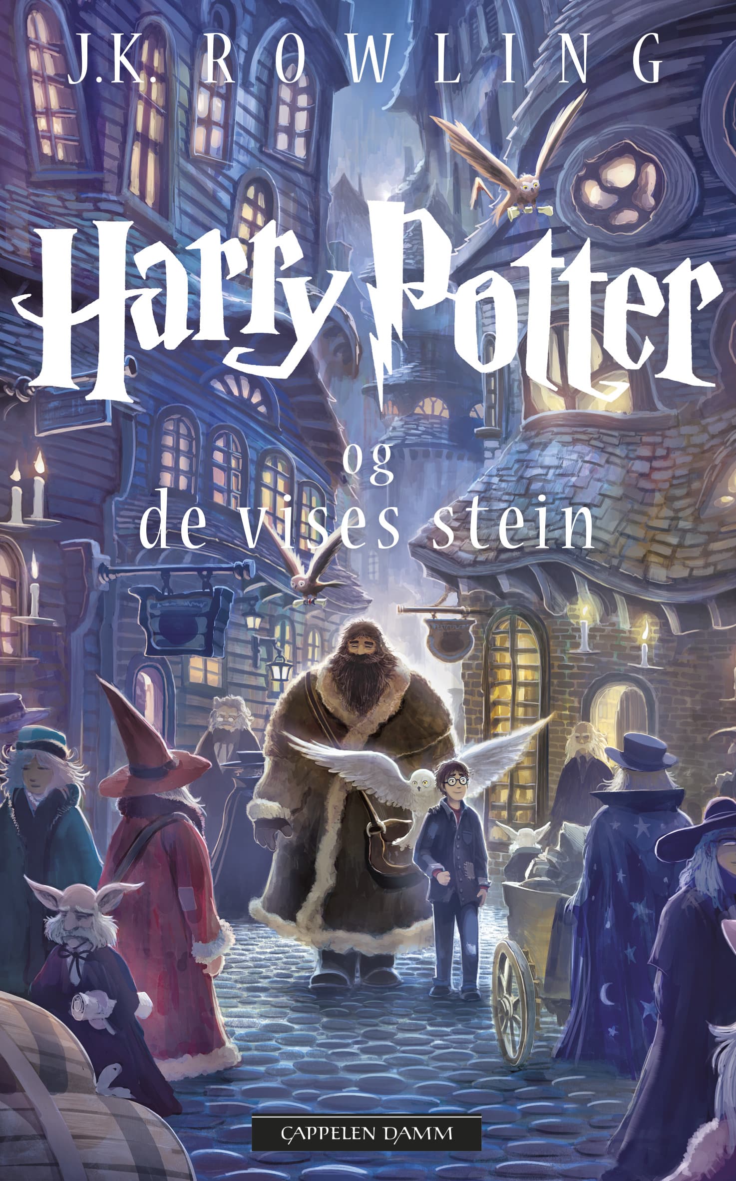 Omslag Harry Potter og De vises stein av J.K. Rowling (Heftet)