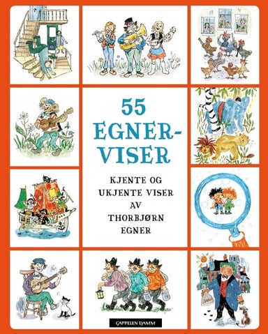 Omslag av "55 Egner-viser"