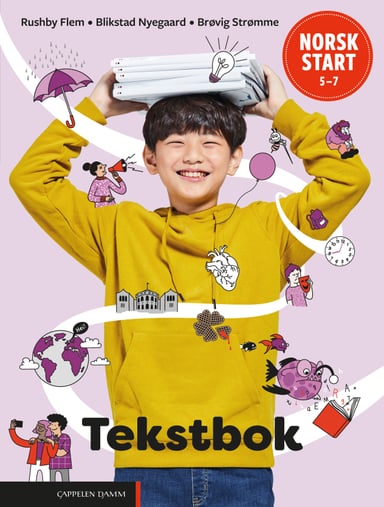 Omslag av "Norsk start 5–7 Tekstbok (LK20)"