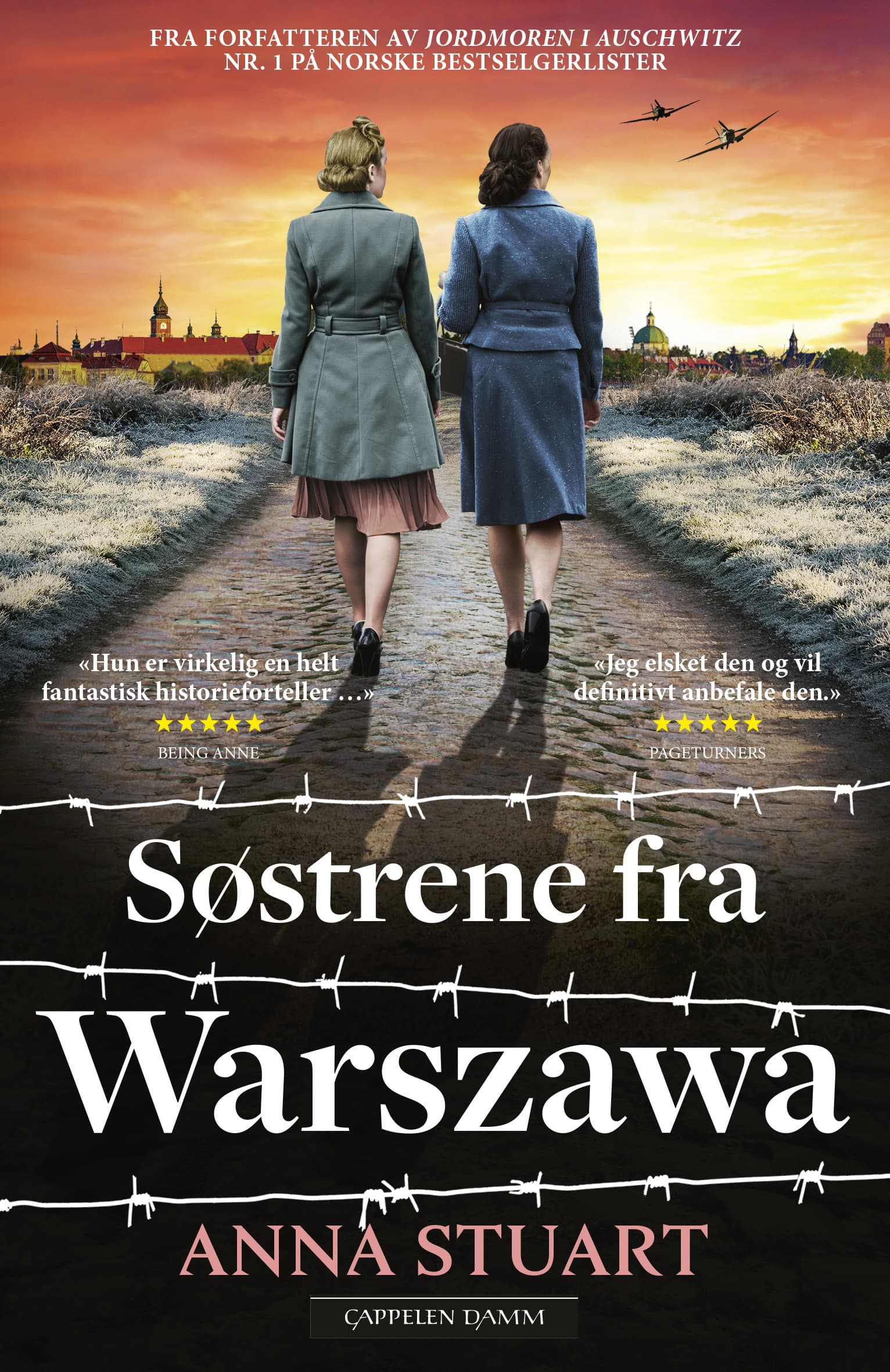 Omslag Søstrene fra Warszawa av Anna Stuart (Heftet)