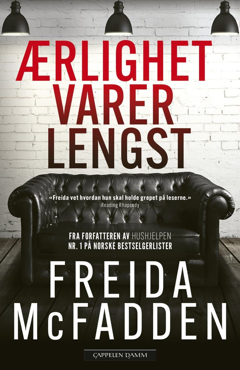 Omslag Ærlighet varer lengst av Freida McFadden (Heftet)
