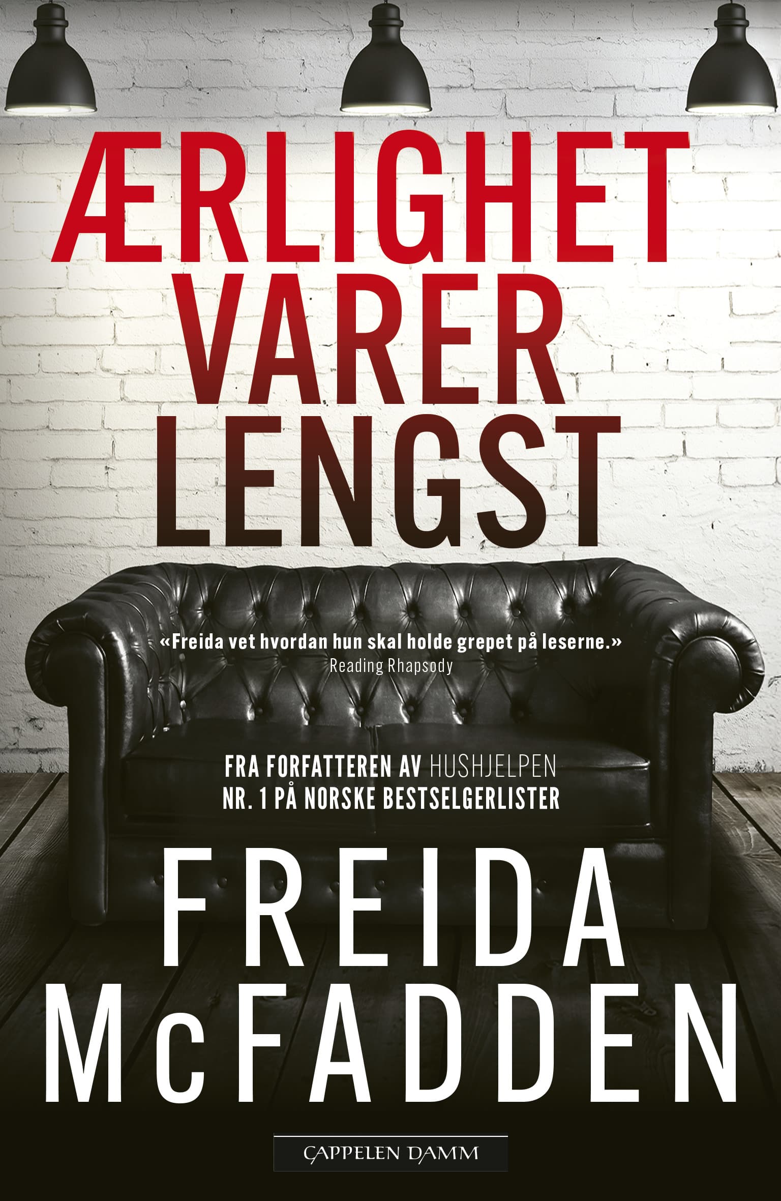 Omslag Ærlighet varer lengst av Freida McFadden (Heftet)