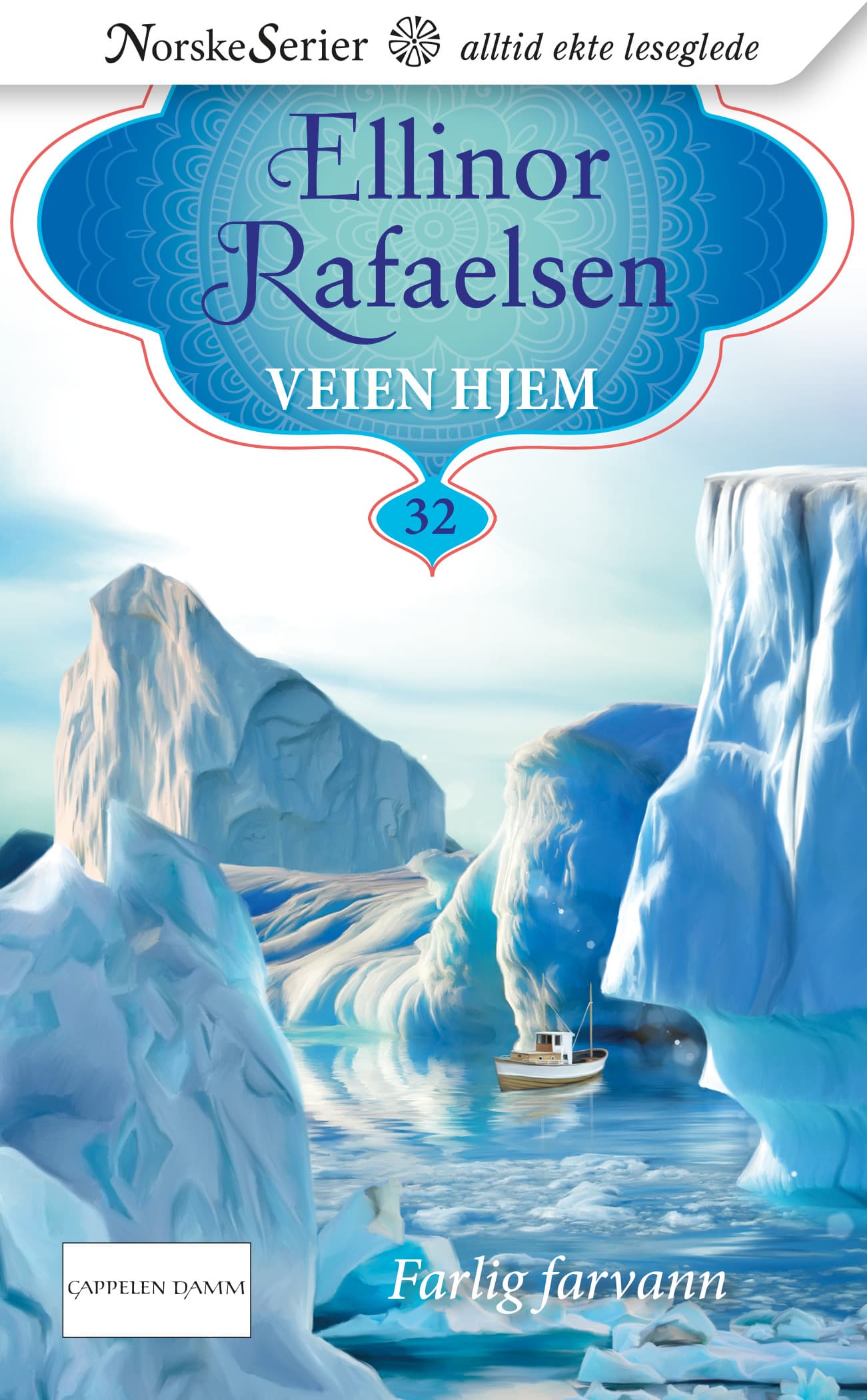 Omslag Farlig farvann av Ellinor Rafaelsen (Ebok)