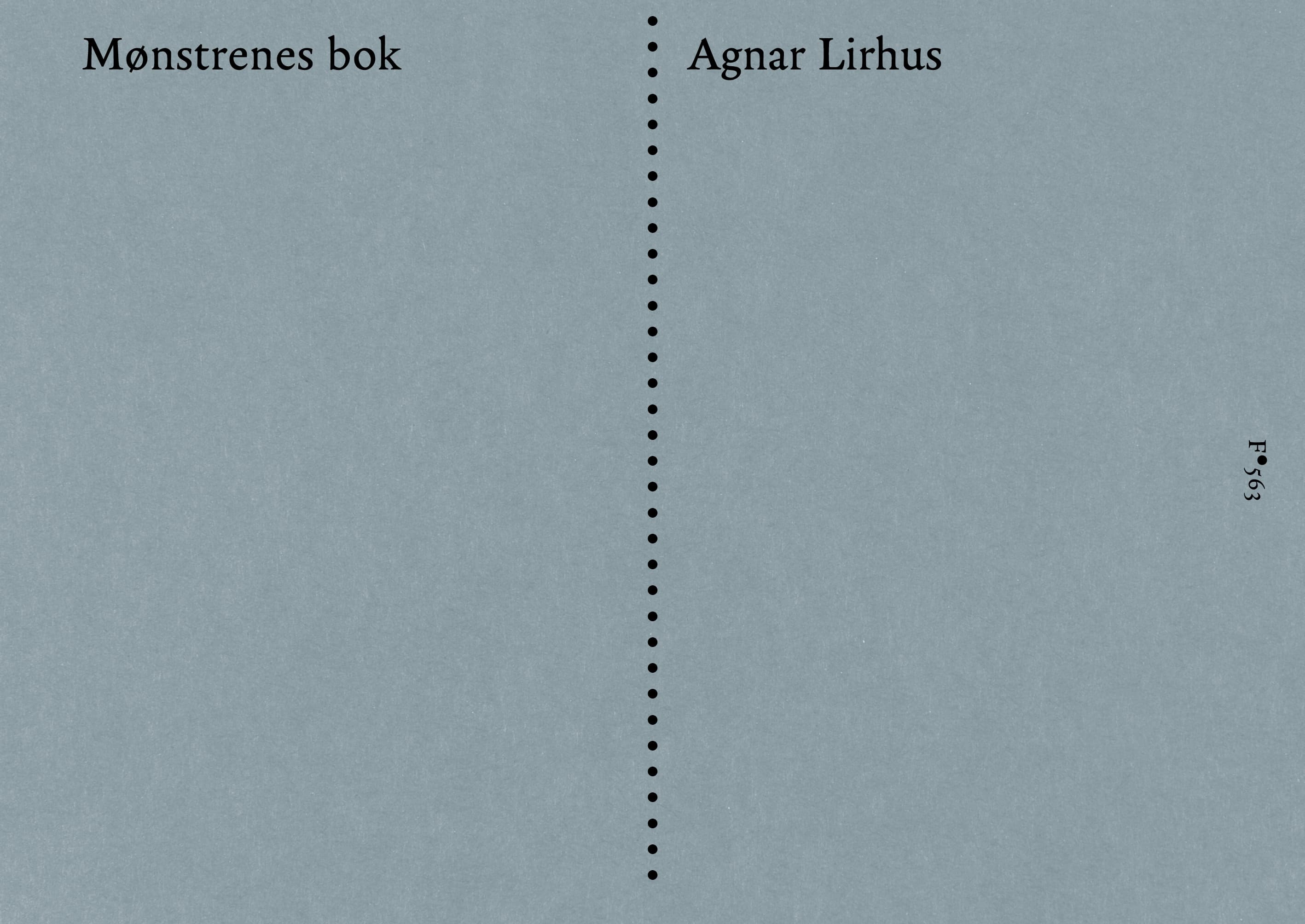 Omslag Mønstrenes bok av Agnar Lirhus (Ebok)
