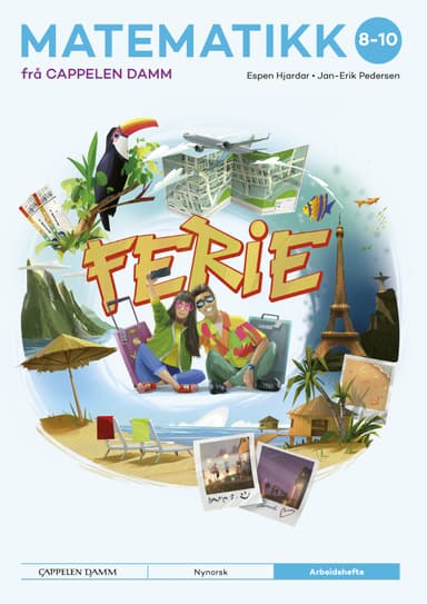 Matematikk 8-10 frå Cappelen Damm Arbeidshefte Ferie