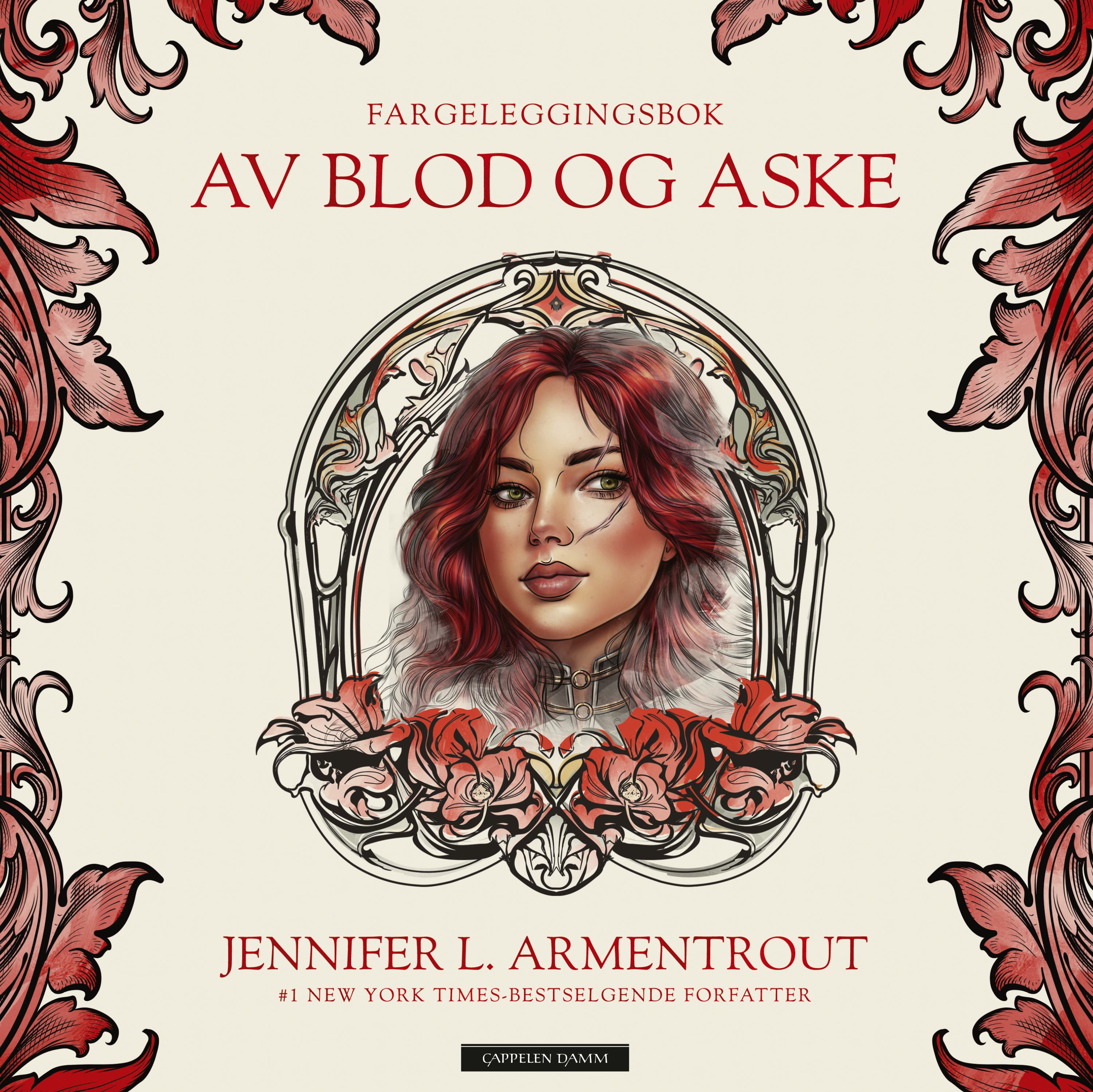 Omslag Fargeleggingsbok Av blod og aske av Jennifer L. Armentrout (Heftet)