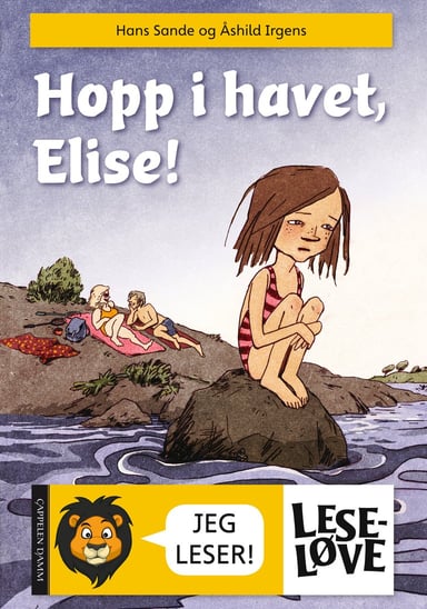 Omslag av "Leseløve - Hopp i havet, Elise!"