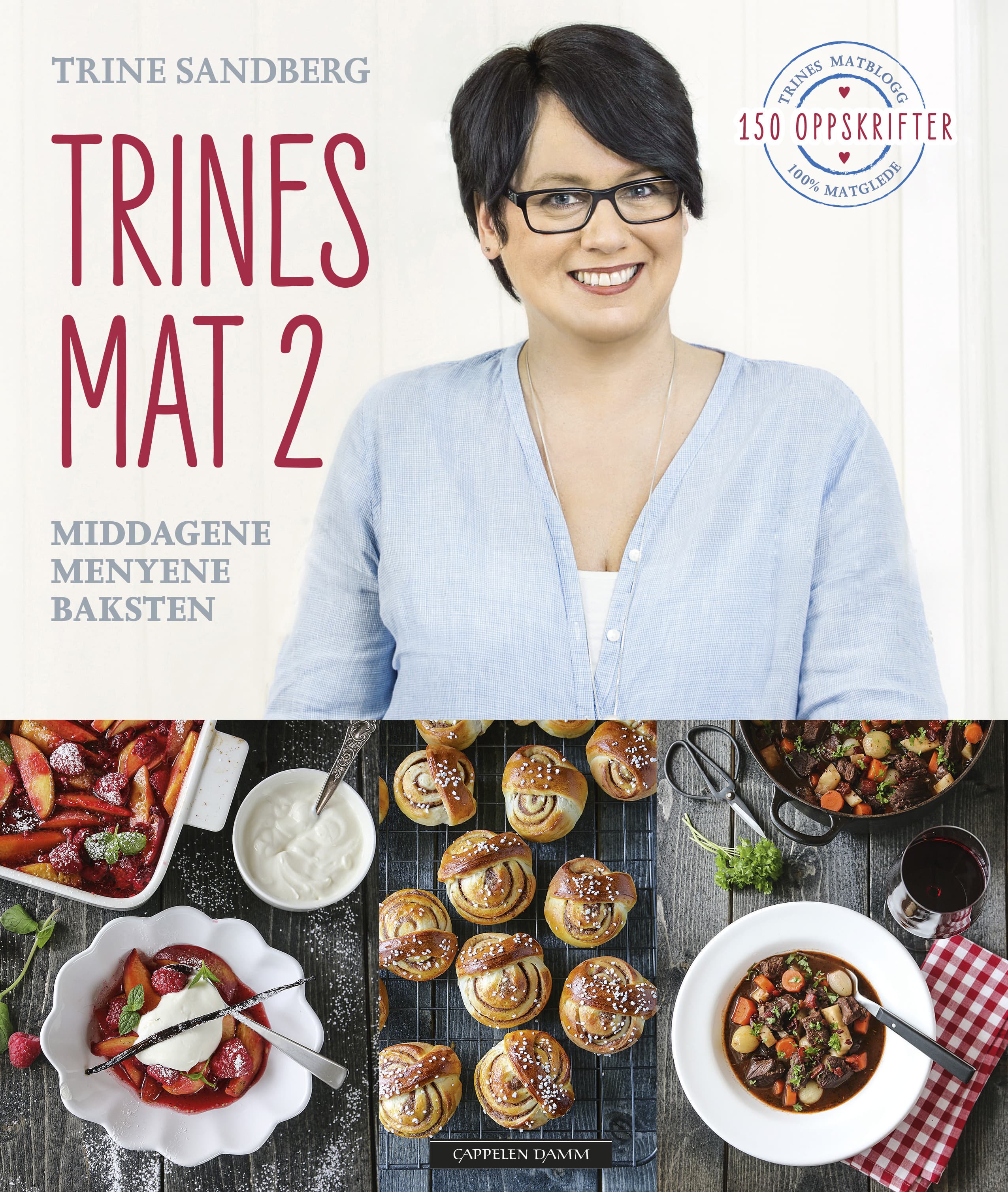 Omslag Trines mat 2 av Sandberg, Trine (Innbundet)