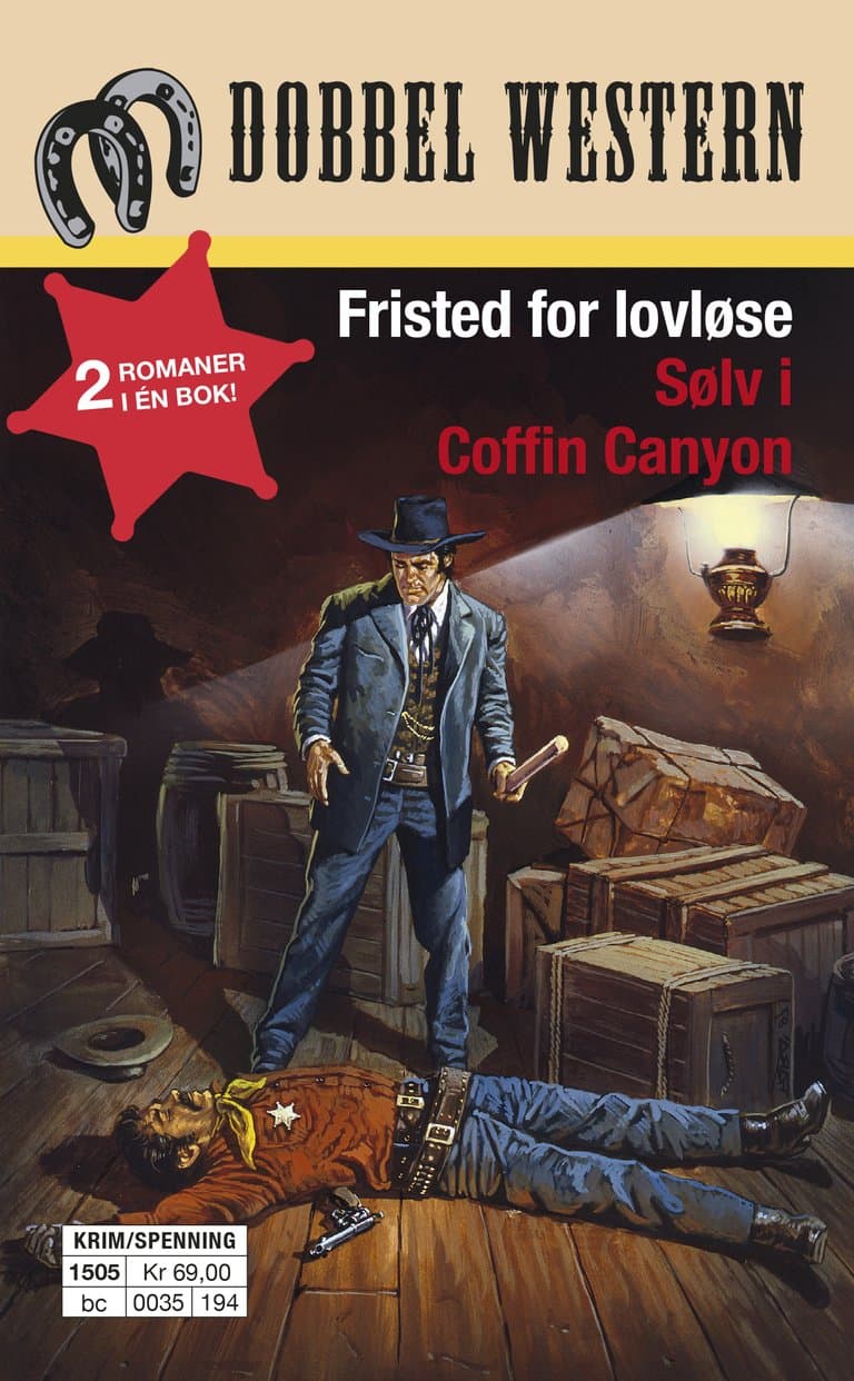 Omslag Fristed for lovløse/Sølv i Coffin Canyon av Jackson Cole og J.D. Hardin (Heftet)