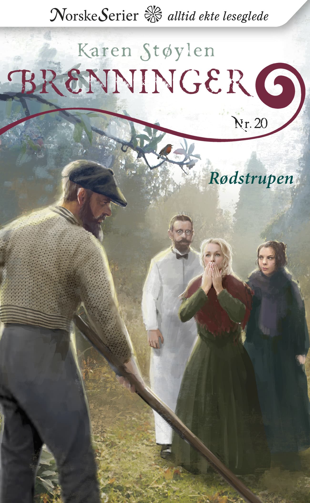 Omslag Rødstrupen av Karen Støylen (Ebok)