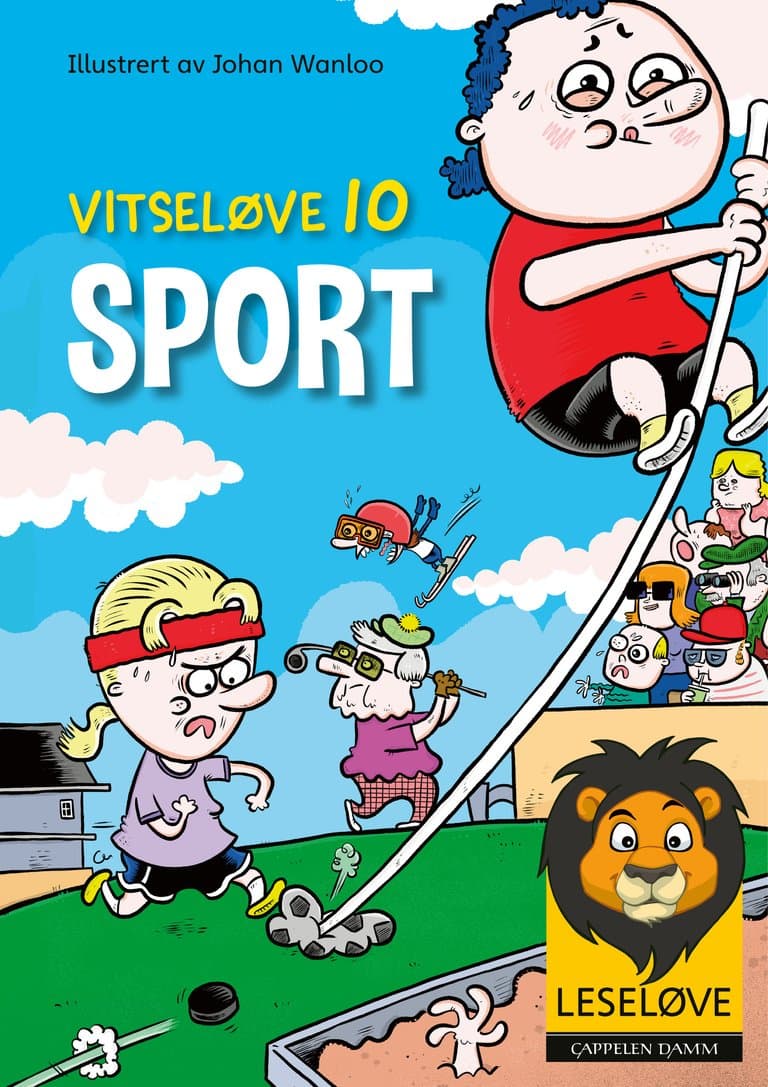 Omslag Leseløve - Vitseløve 10 Sport av Flere (Ebok)