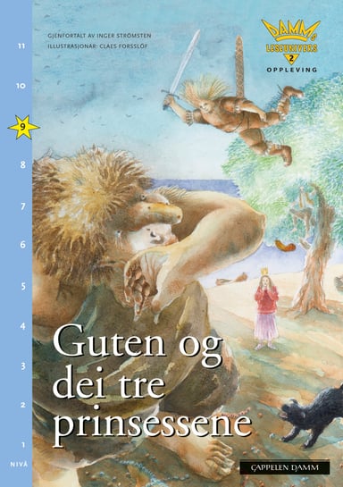 Omslag av "Damms leseunivers 2 Opplevelse: Guten og dei tre prinsessene"