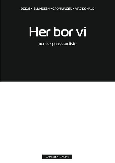 Her bor vi Norsk-spansk ordliste