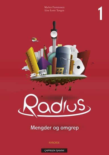 Omslag av "Radius Emnehefte 1 Mengder og omgrep"