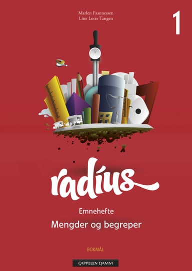 Omslag av "Radius Emnehefte 1 Mengder og begreper"