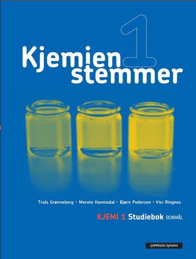 Kjemien stemmer Kjemi 1 Studiebok (2012)