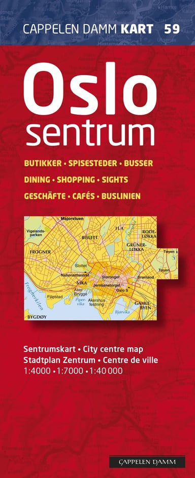 Omslag av "Oslo sentrum bykart/city map (CK 59)"