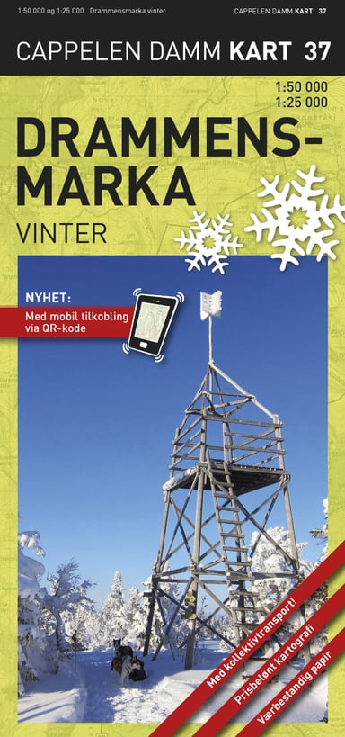 Omslag av "Drammensmarka vinter turkart (CK 37)"
