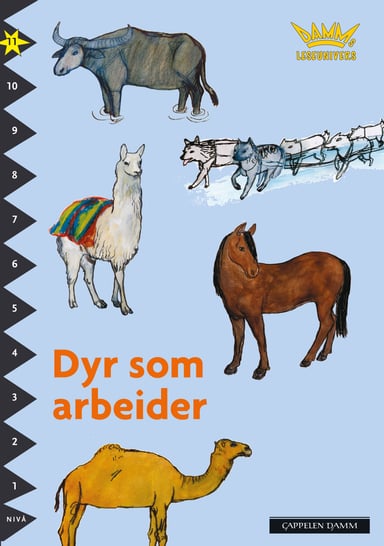 Omslag av "Damms leseunivers 1: Dyr som arbeider"