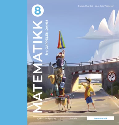 Omslag av "Matematikk 8 fra Cappelen Damm Lærerens bok"