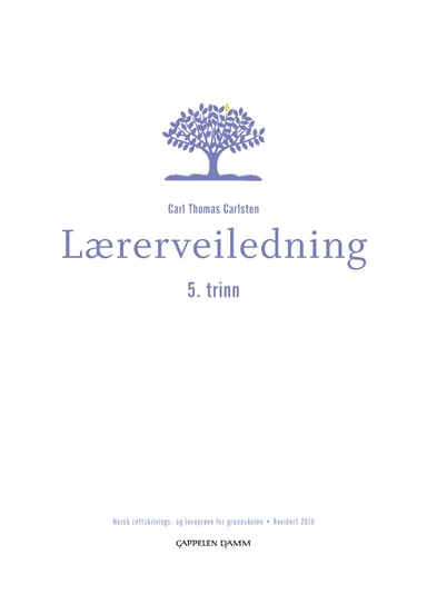 Omslag av "Lærerveiledning 5.trinn"