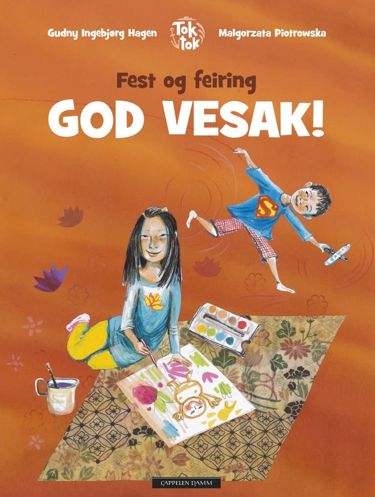 Omslag Fest og feiring God vesak! av Gudny Ingebjørg Hagen og Malgorzata Piotrowska (Innbundet)