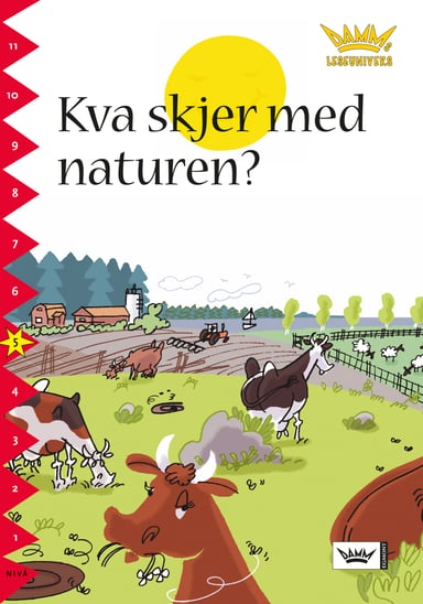 Omslag av "Damms leseunivers 1: Kva skjer med naturen?"