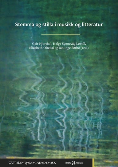 Omslag av "Stemma og stilla i musikk og litteratur. Festskrift til Magnar Åm"