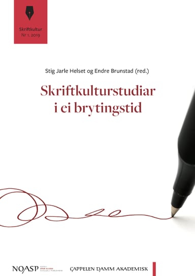 Omslag av "Skriftkulturstudiar i ei brytingstid"