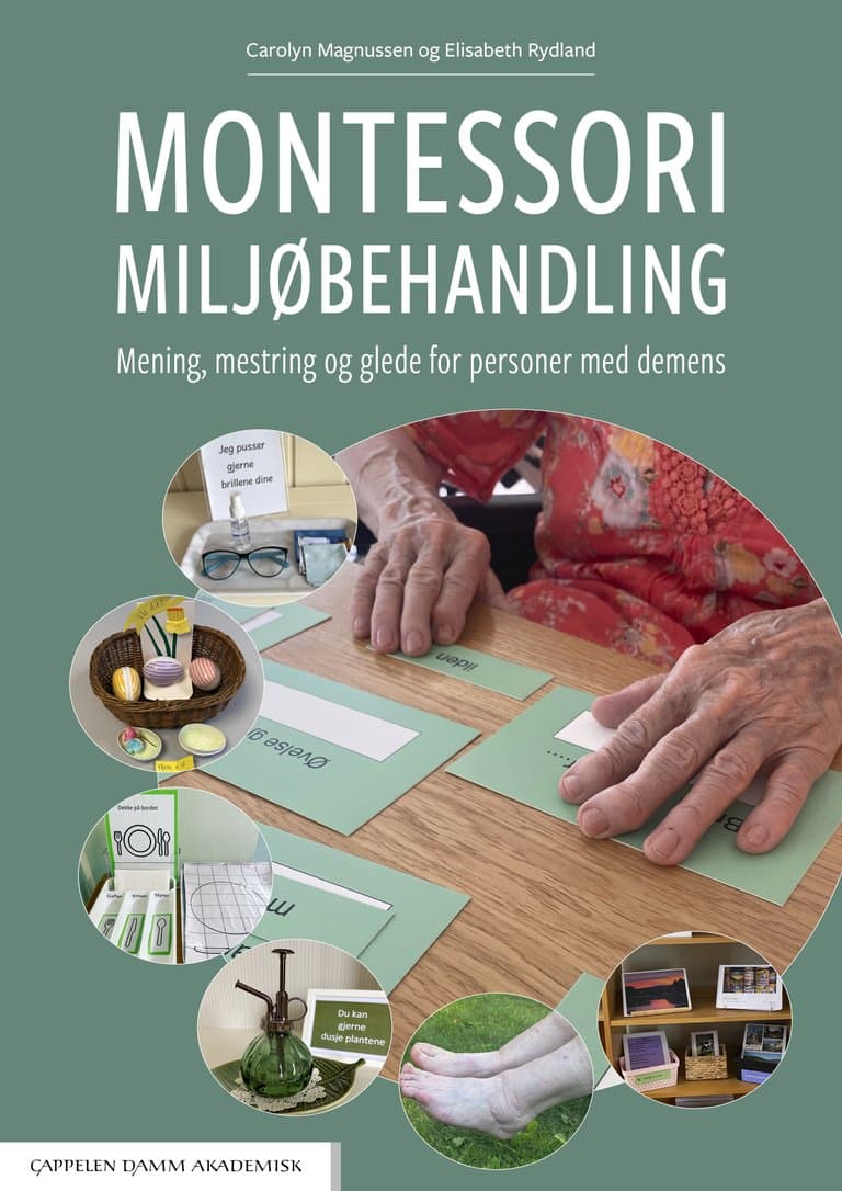 Omslag Montessori miljøbehandling av Carolyn Magnussen og Elisabeth Rydland (Ukjent)