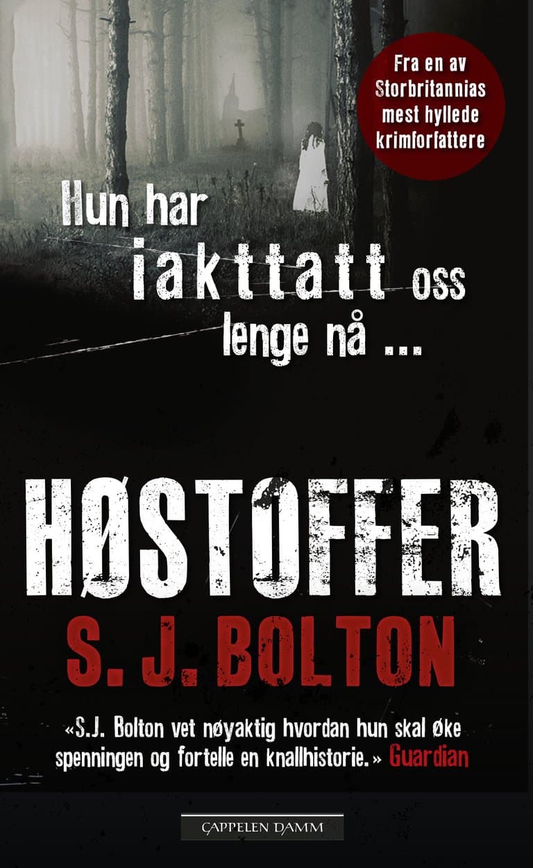 Omslag Høstoffer av Sharon J Bolton (Ebok)