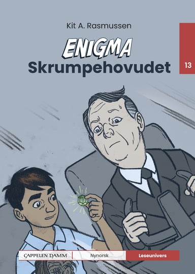 Omslag av "Leseunivers 13: Enigma - Skrumpehovudet"