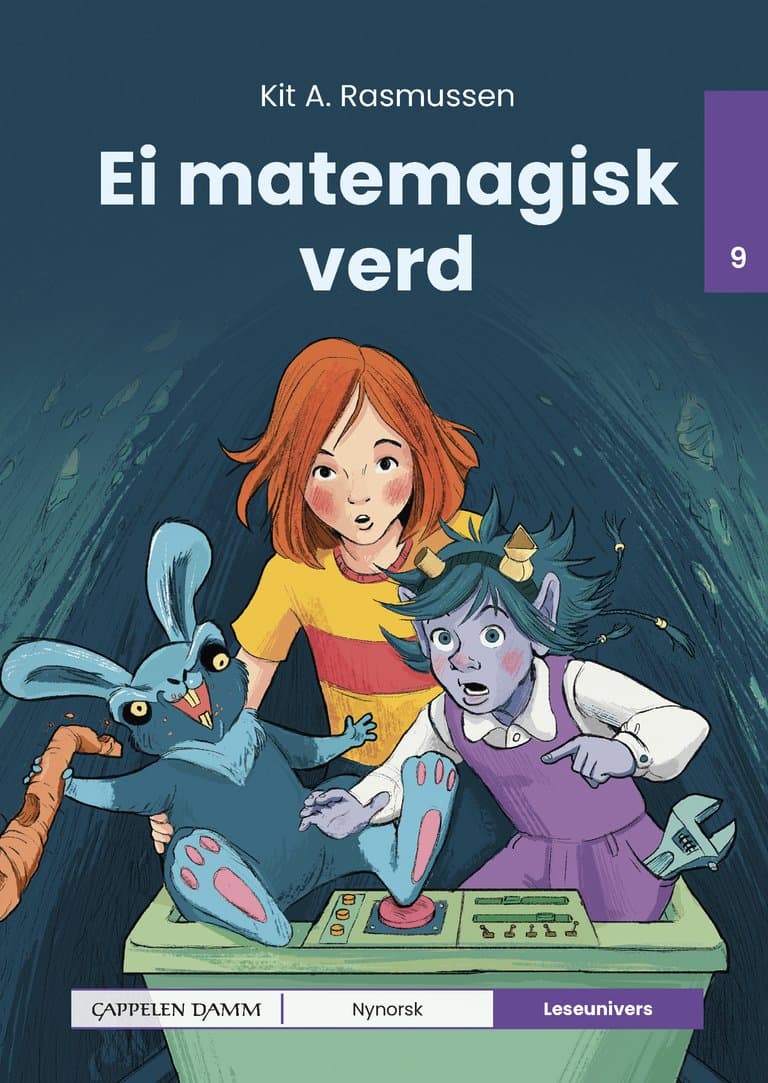 Omslag Leseunivers 9: Ei matemagisk verd av Kit A. Rasmussen (Innbundet)