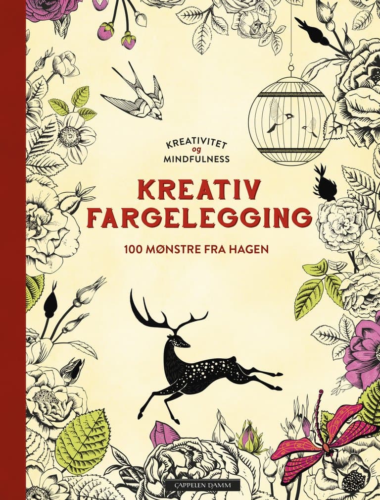 Omslag Kreativ fargelegging -- Hagen (Innbundet)