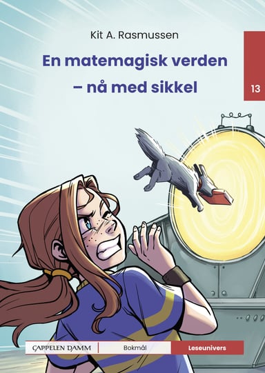 Omslag av "Leseunivers 13: En matemagisk verden - nå med sikkel"