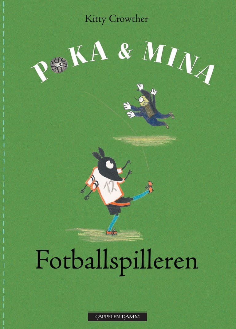 Omslag Fotballspilleren av Kitty Crowther (Innbundet)