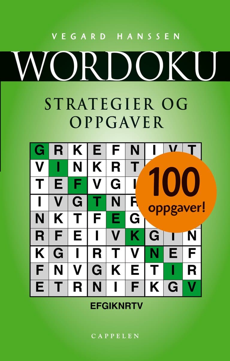 Omslag Wordoku av Vegard Hanssen (Heftet)
