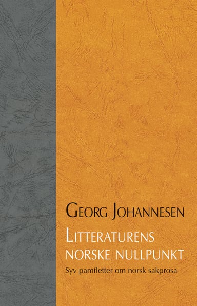 Omslag av "Litteraturens norske nullpunkt"