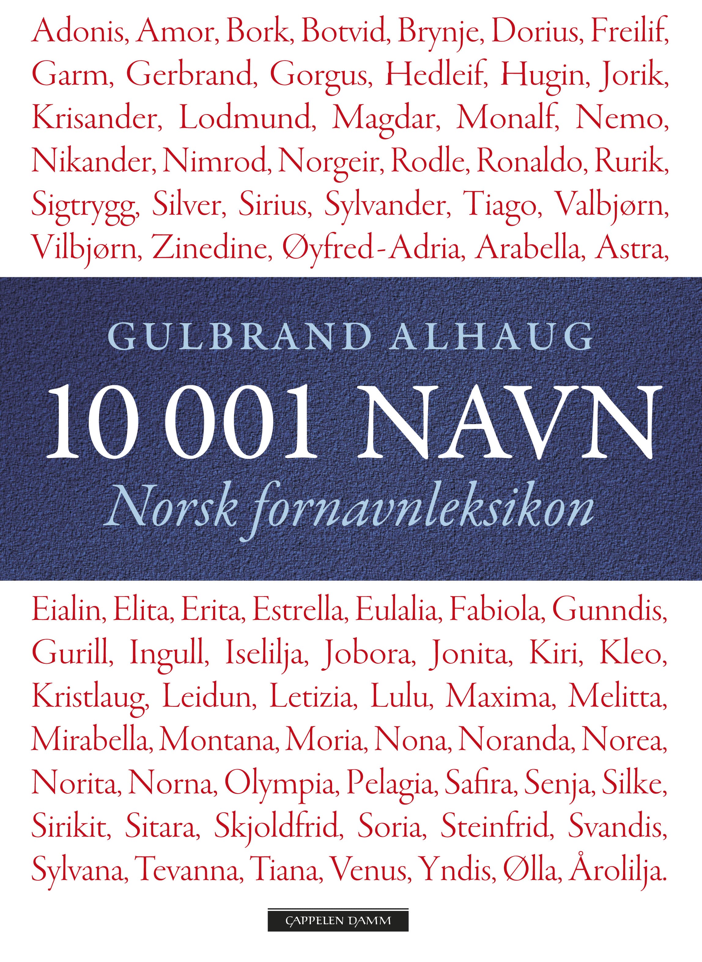 Omslag 10 001 navn av Gulbrand Alhaug (Innbundet)