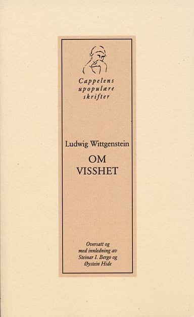 Omslag av "Om visshet"