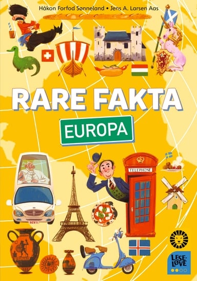 Omslag av "Leseløve nivå 2 - Rare fakta. Europa"