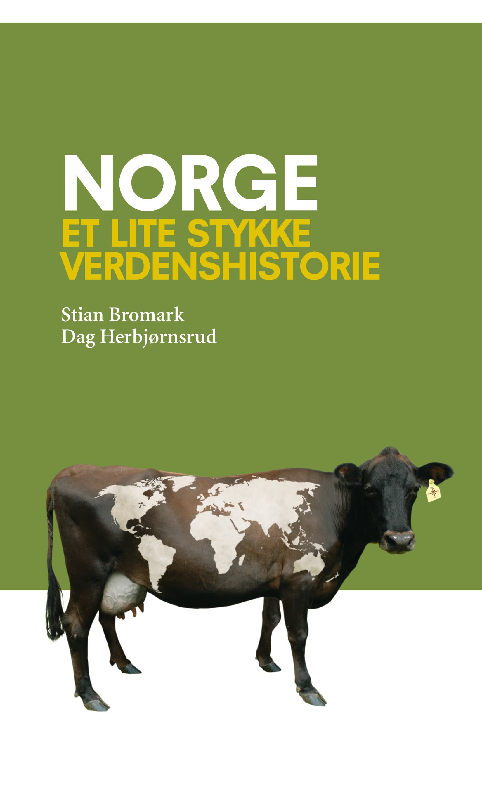 Omslag Norge - et lite stykke verdenshistorie av Stian Bromark og Dag Herbjørnsrud (Innbundet)