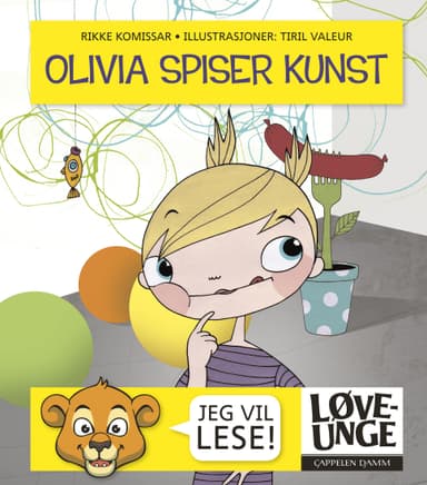 Løveunge - Olivia spiser kunst