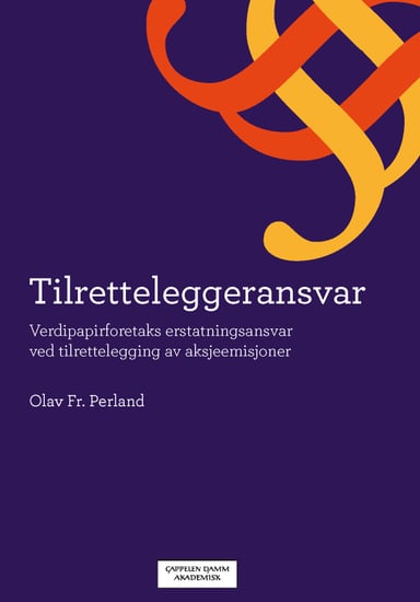 Omslag av "Tilretteleggeransvar"